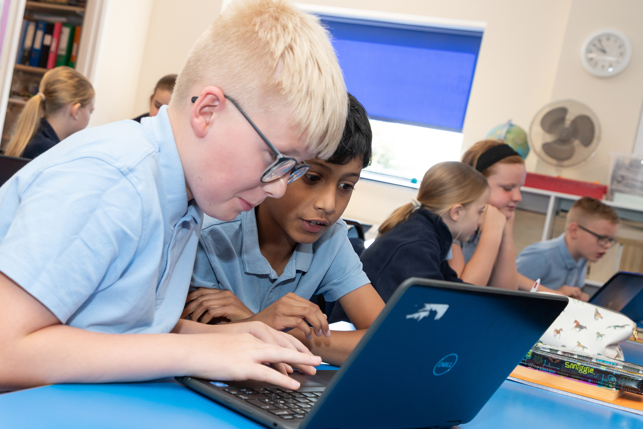 children using computers