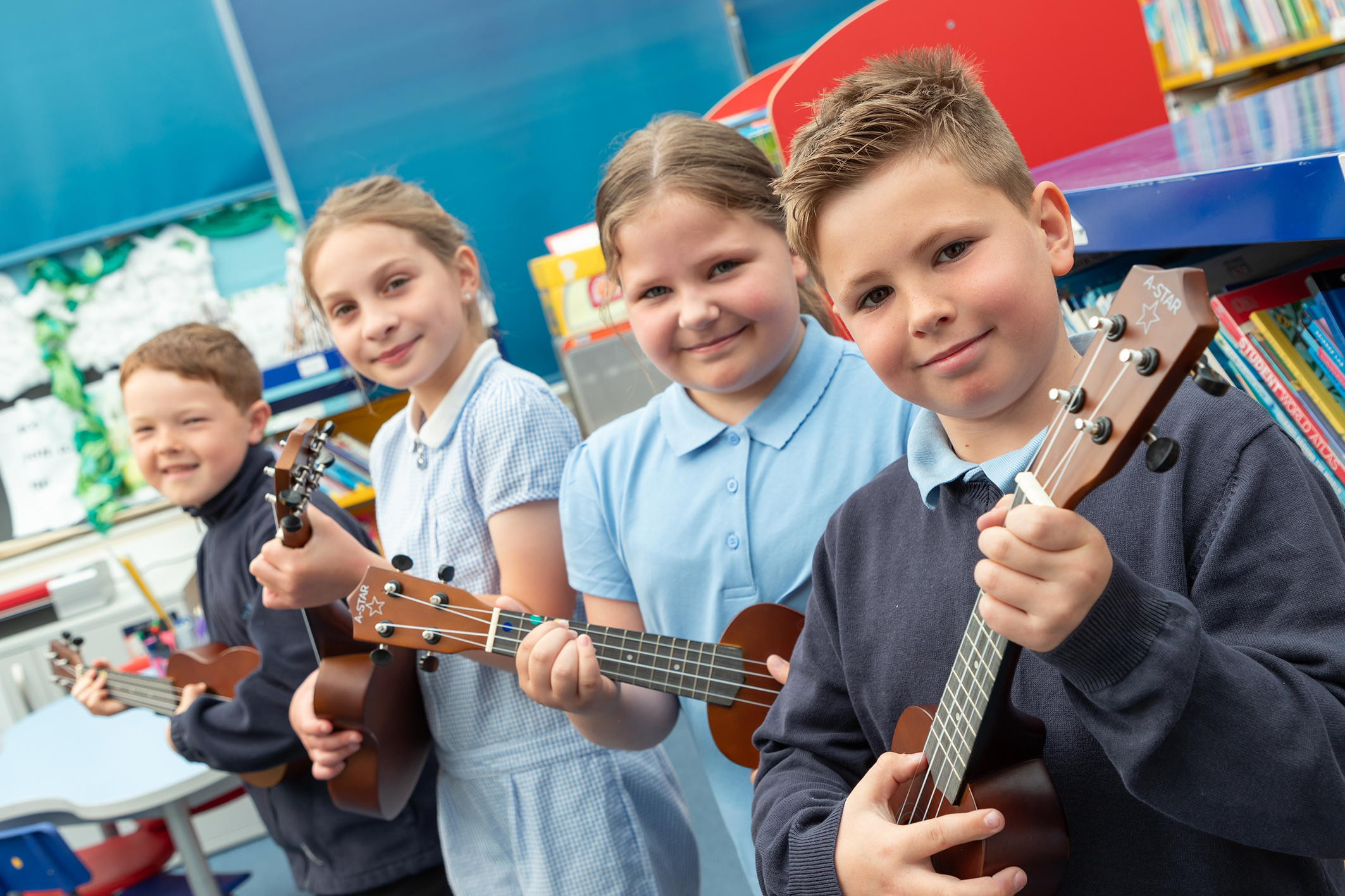 children with musical instruments
